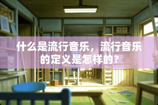 什么是流行音乐，流行音乐的定义是怎样的？