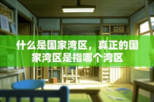 什么是国家湾区，真正的国家湾区是指哪个湾区