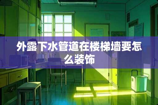 外露下水管道在楼梯墙要怎么装饰