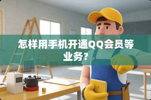 怎样用手机开通QQ会员等业务？