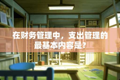 在财务管理中，支出管理的最基本内容是？