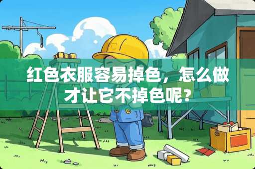 红色衣服容易掉色，怎么做才让它不掉色呢？