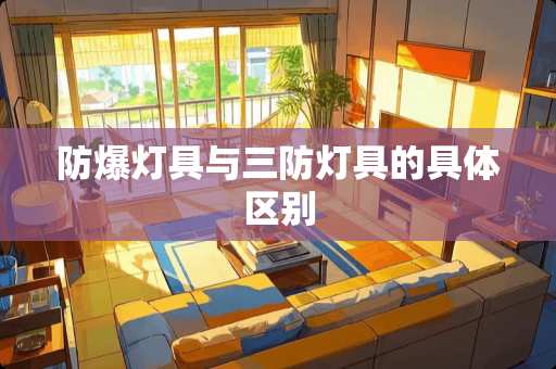 防爆灯具与三防灯具的具体区别