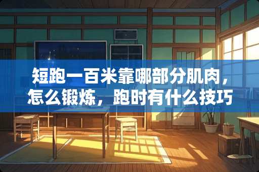 短跑一百米靠哪部分肌肉，怎么锻炼，跑时有什么技巧？
