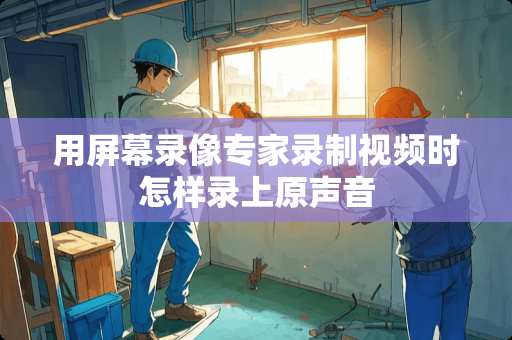 用屏幕录像专家录制视频时怎样录上原声音