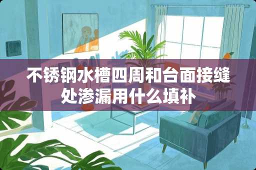 不锈钢水槽四周和台面接缝处渗漏用什么填补