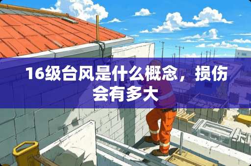 16级台风是什么概念，损伤会有多大