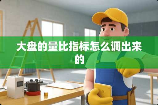 大盘的量比指标怎么调出来的