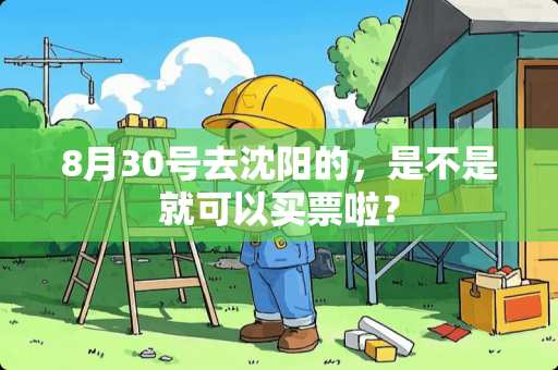 8月30号去沈阳的，是不是就可以买票啦？