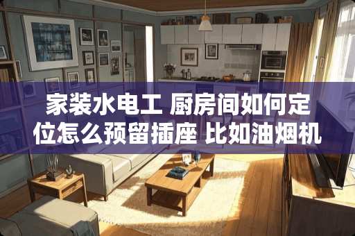 家装水电工 厨房间如何定位怎么预留插座 比如油烟机位置 燃气灶位置 消毒柜位置