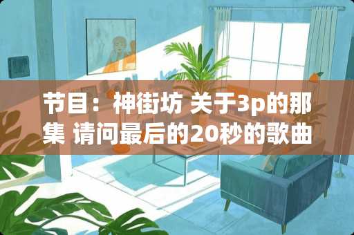 节目：神街坊 关于3p的那集 请问最后的20秒的歌曲是什么？