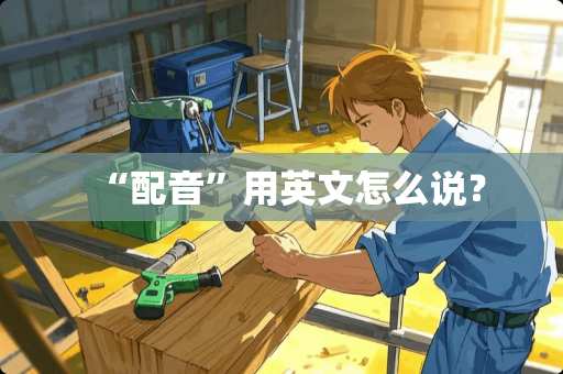 “配音”用英文怎么说？