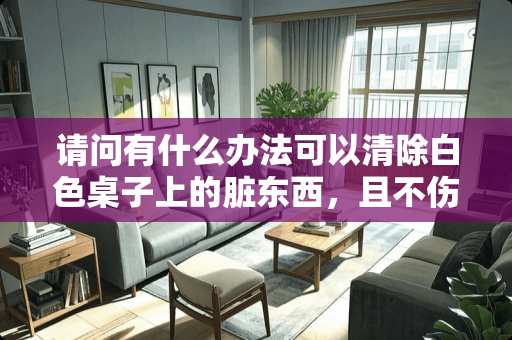 请问有什么办法可以清除白色桌子上的脏东西，且不伤漆的？