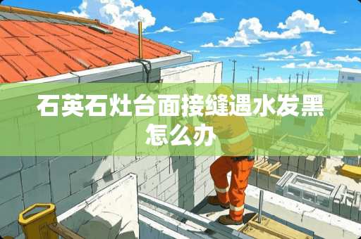 石英石灶台面接缝遇水发黑怎么办