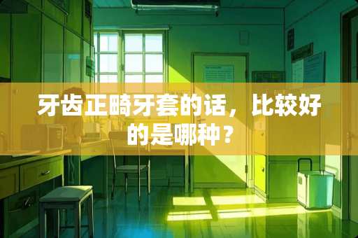 牙齿正畸牙套的话，比较好的是哪种？