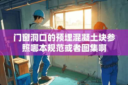 门窗洞口的预埋混凝土块参照哪本规范或者图集啊