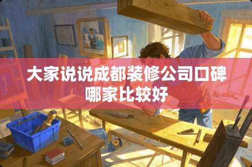 大家说说成都装修公司口碑哪家比较好