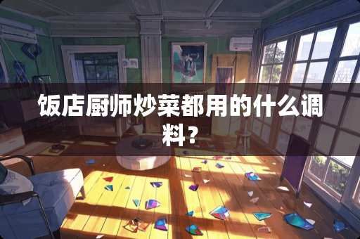 饭店厨师炒菜都用的什么调料？