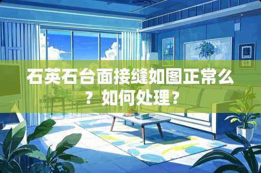 石英石台面接缝如图正常么？如何处理？