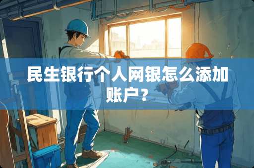 民生银行个人网银怎么添加账户？