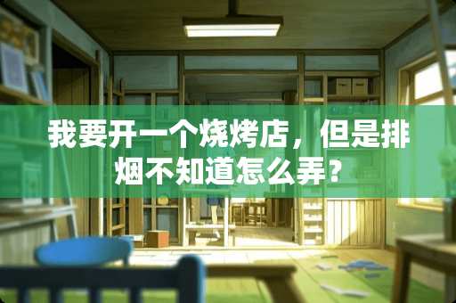 我要开一个烧烤店，但是排烟不知道怎么弄？