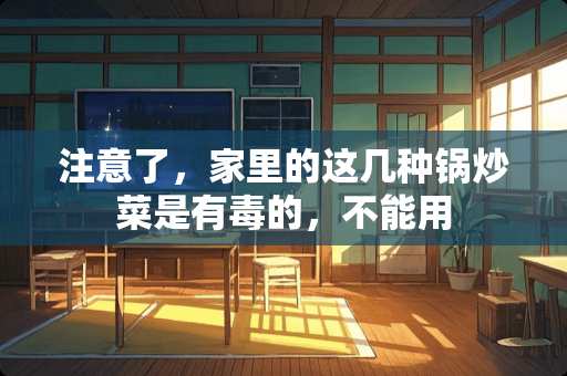 注意了，家里的这几种锅炒菜是有毒的，不能用