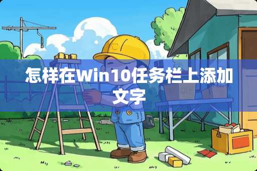 怎样在Win10任务栏上添加文字