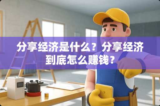 分享经济是什么？分享经济到底怎么赚钱？