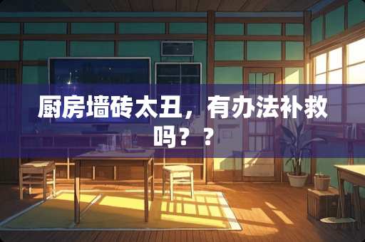 厨房墙砖太丑，有办法补救吗？？