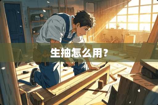 生抽怎么用? 生抽怎么用?