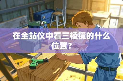 在全站仪中看三棱镜的什么位置？