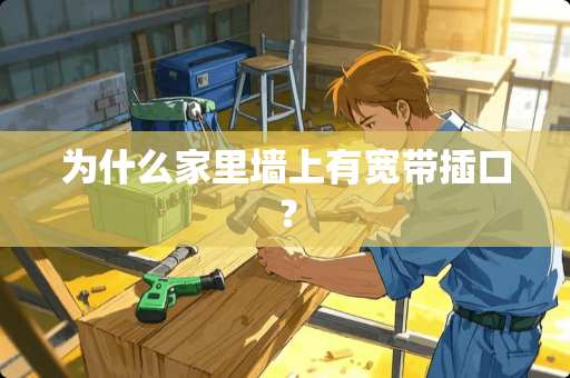 为什么家里墙上有宽带插口？