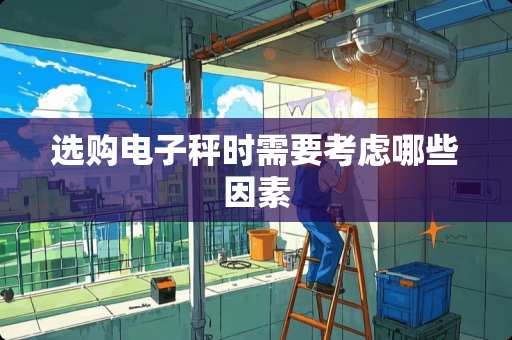 选购电子秤时需要考虑哪些因素