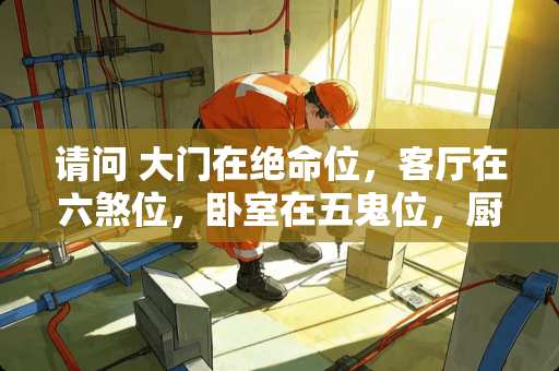 请问 大门在绝命位，客厅在六煞位，卧室在五鬼位，厨房在祸害位著名化解？ 求 指点
