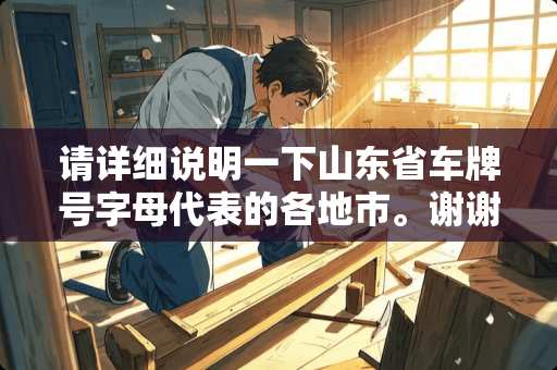 请详细说明一下山东省车牌号字母代表的各地市。谢谢！