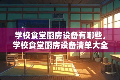 学校食堂厨房设备有哪些，学校食堂厨房设备清单大全