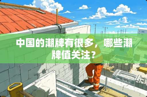 中国的潮牌有很多，哪些潮牌值关注？