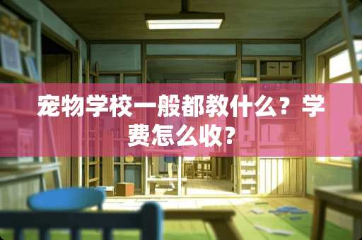 宠物学校一般都教什么？学费怎么收？