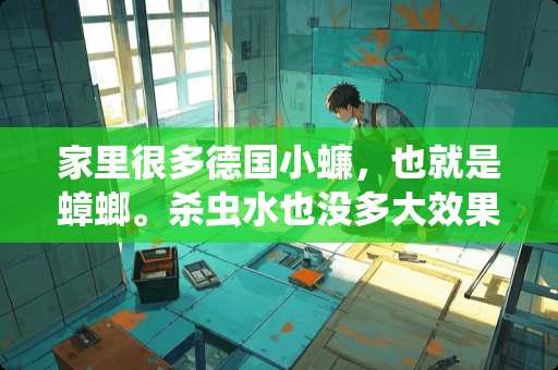 家里很多德国小蠊，也就是蟑螂。杀虫水也没多大效果。请问如何解决？