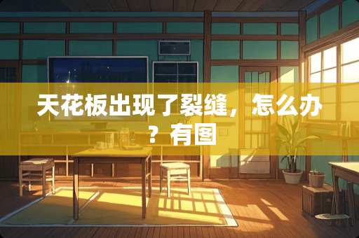 天花板出现了裂缝，怎么办？有图