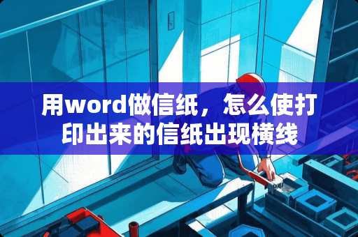用word做信纸，怎么使打印出来的信纸出现横线