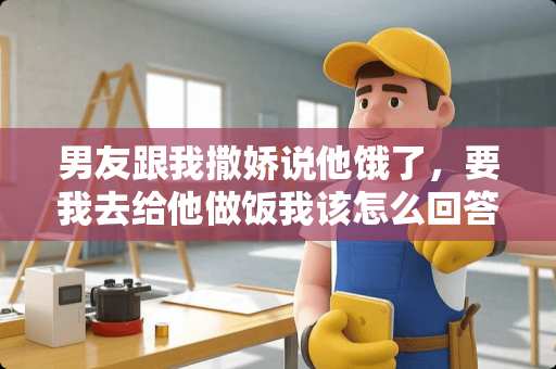 男友跟我撒娇说他饿了，要我去给他做饭我该怎么回答