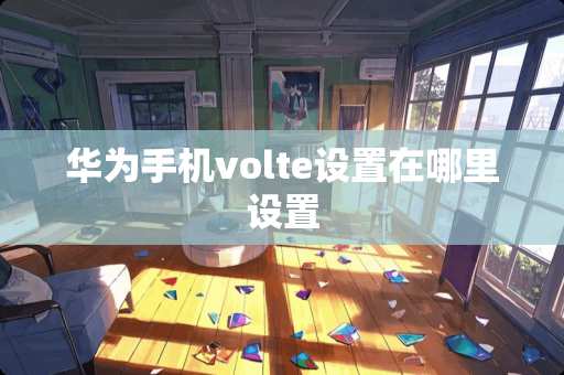 华为手机volte设置在哪里设置