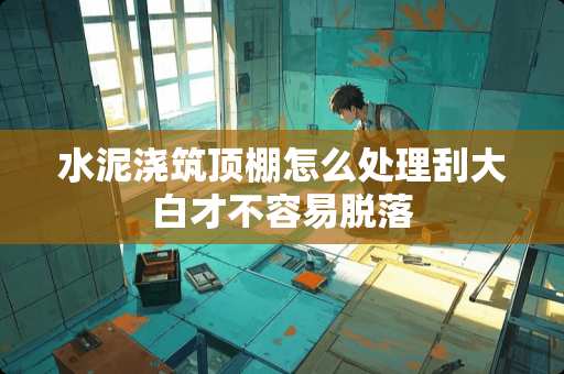 水泥浇筑顶棚怎么处理刮大白才不容易脱落