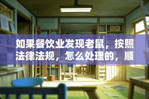 如果餐饮业发现老鼠，按照法律法规，怎么处理的，顺便发我看下哪条法规。