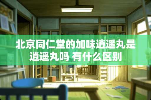 北京同仁堂的加味逍遥丸是逍遥丸吗 有什么区别