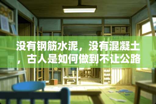 没有钢筋水泥，没有混凝土，古人是如何做到不让公路长草的？