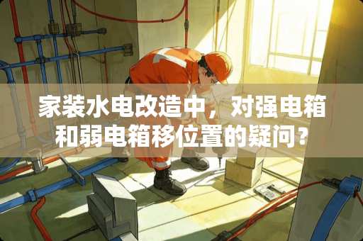 家装水电改造中，对强电箱和弱电箱移位置的疑问？