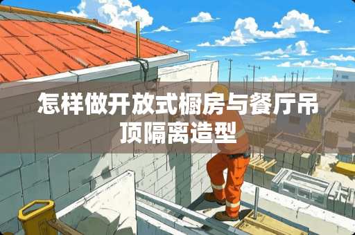 怎样做开放式橱房与餐厅吊顶隔离造型