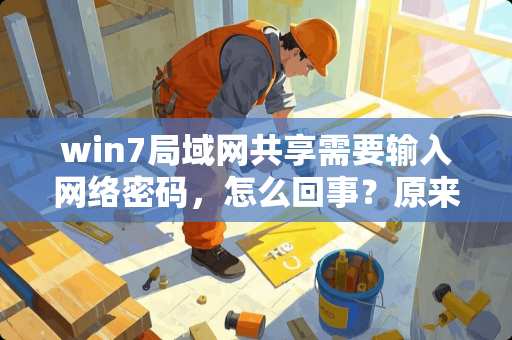 win7局域网共享需要输入网络密码，怎么回事？原来是不需要的